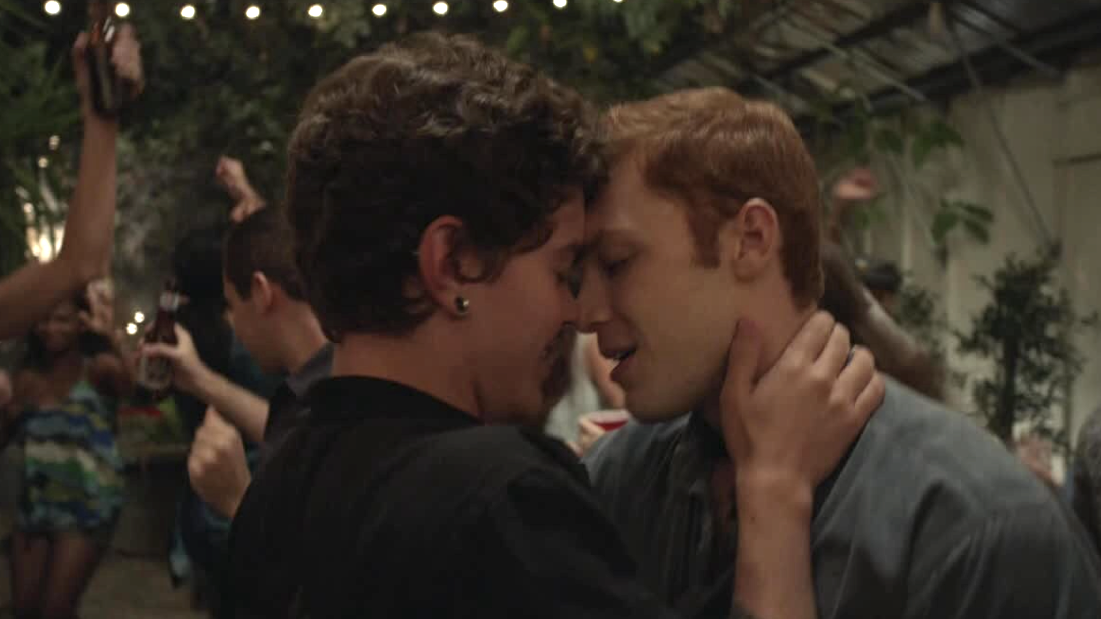 trevor and ian from shameless are about to kiss