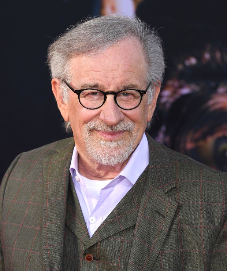 Spielberg smiling