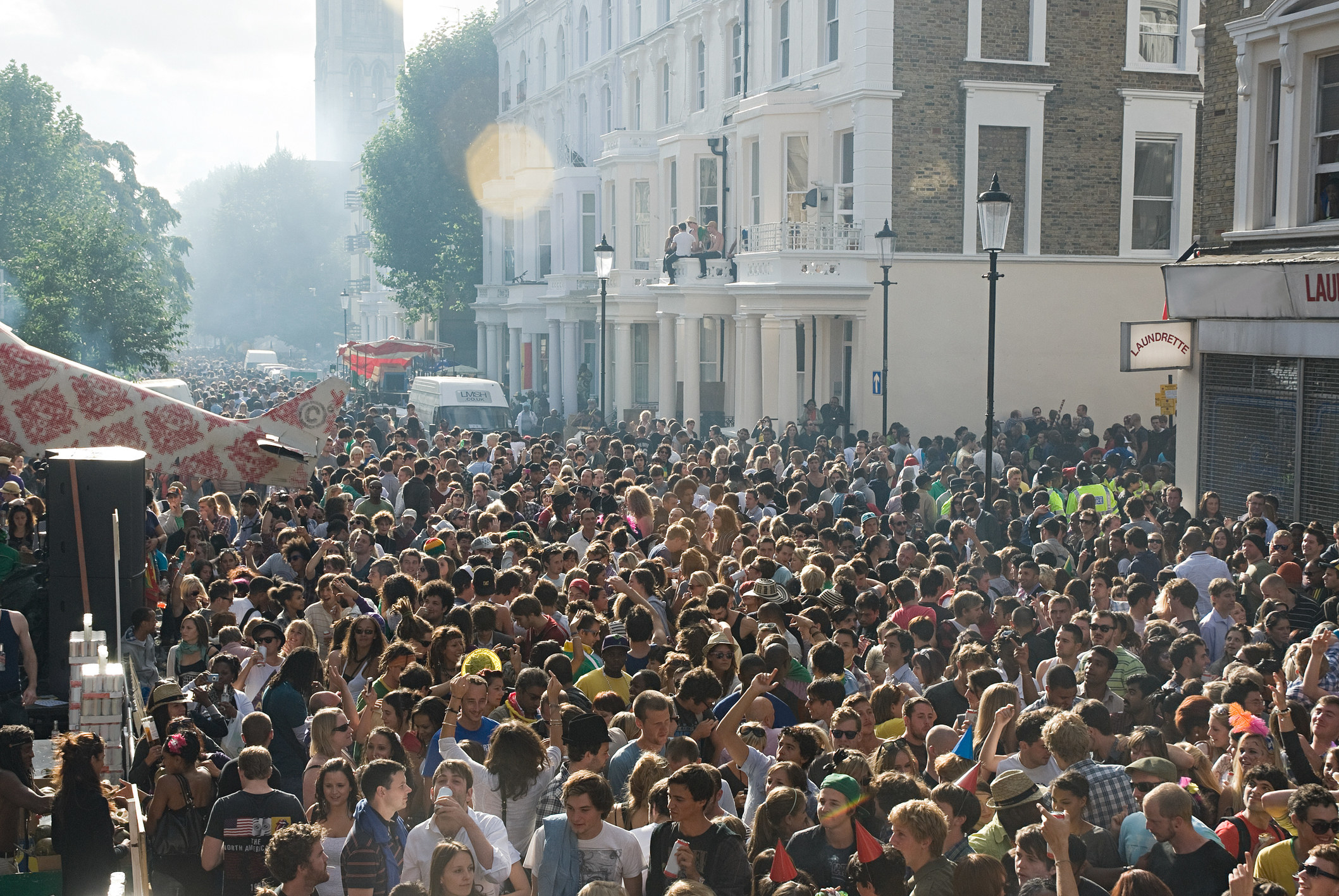 Notting Hill Carnival crowd. 