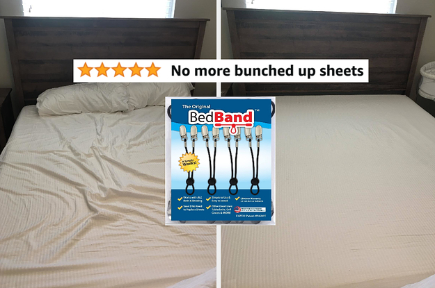 Loose sheets on a bed