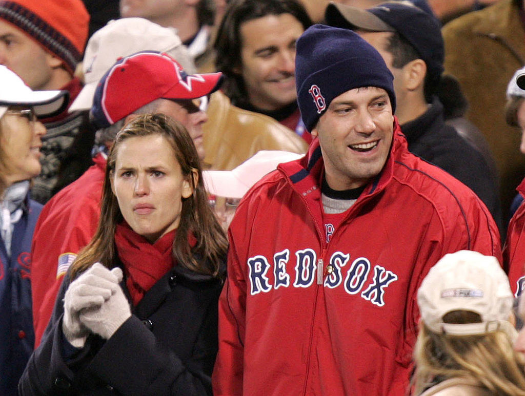 Ben and Jennifer at a Red Sox game