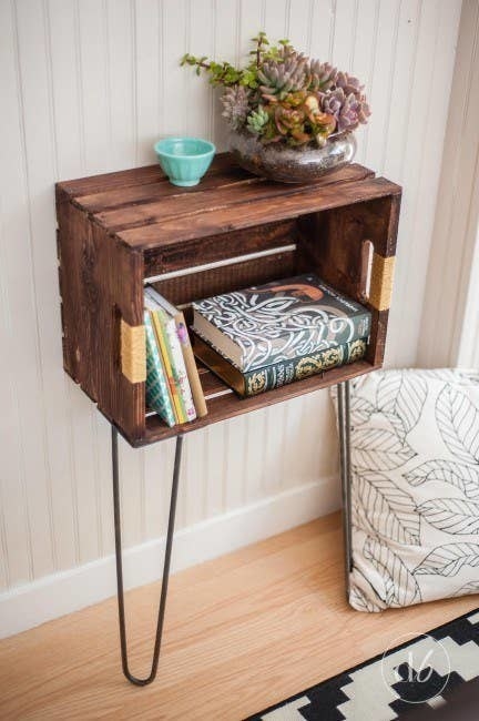 wooden crate table