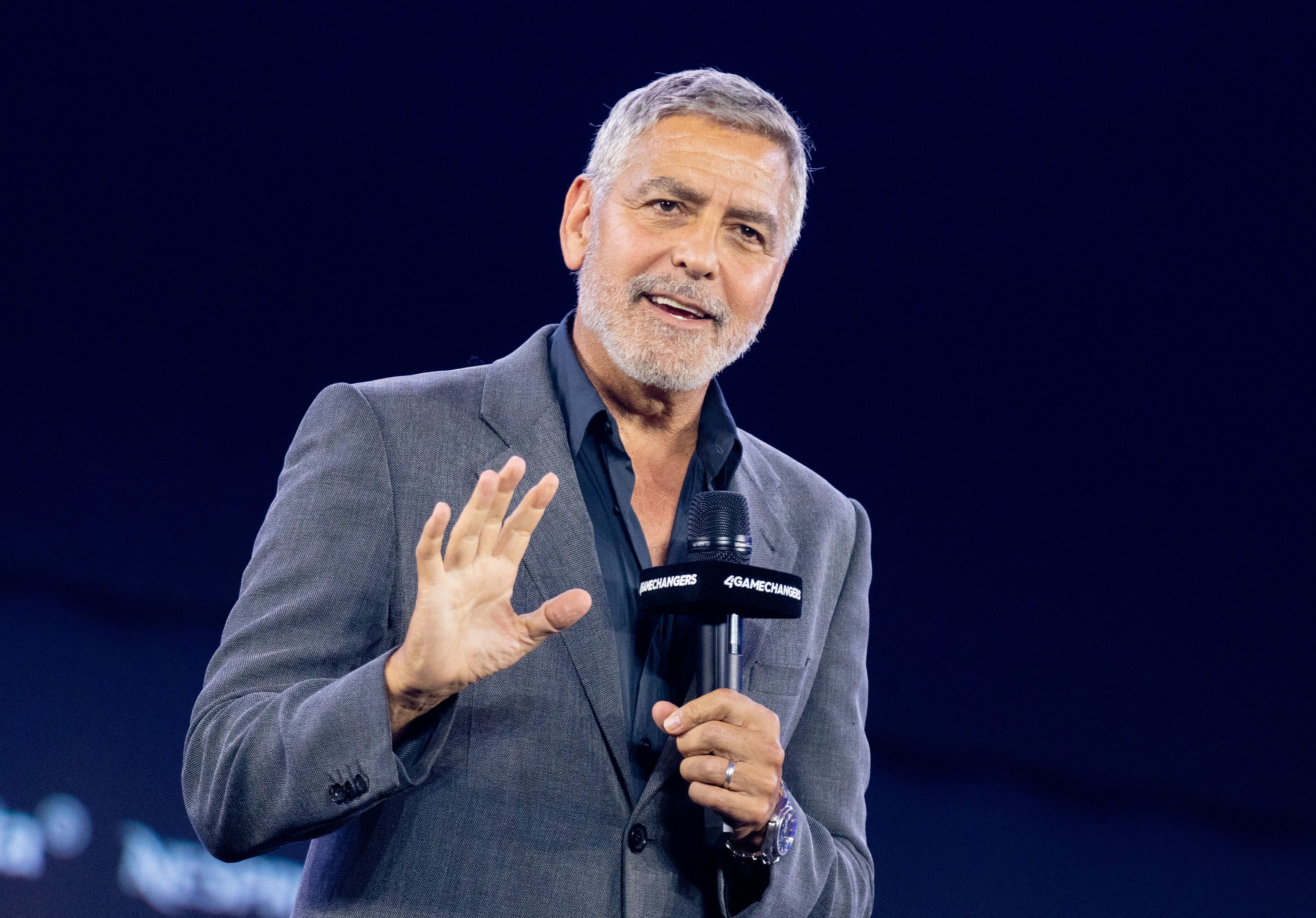 Clooney speaking