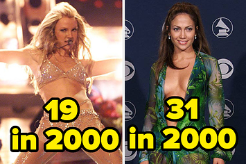 Mostramos como estas 70 celebridades eram em 2000 e quantos anos tinham
