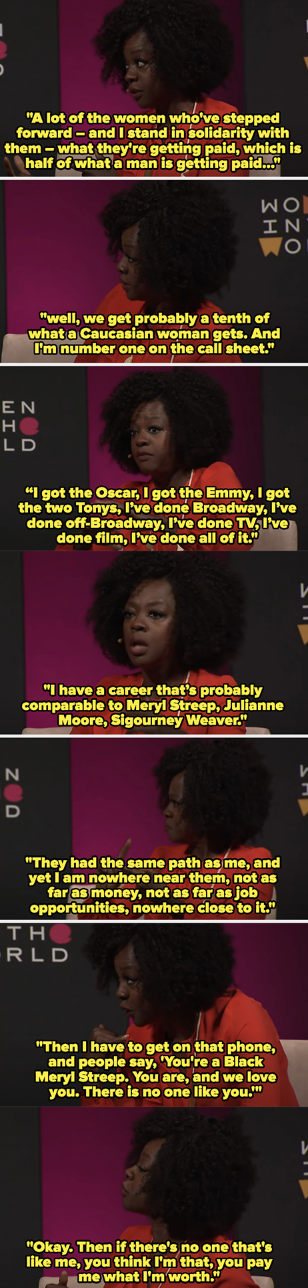 Viola&#x27;s speech about being underpaid as a Black woman