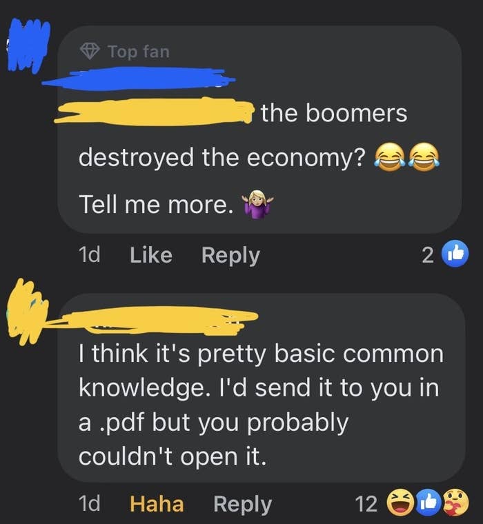 person making fun of boomers for not rotating pdfs