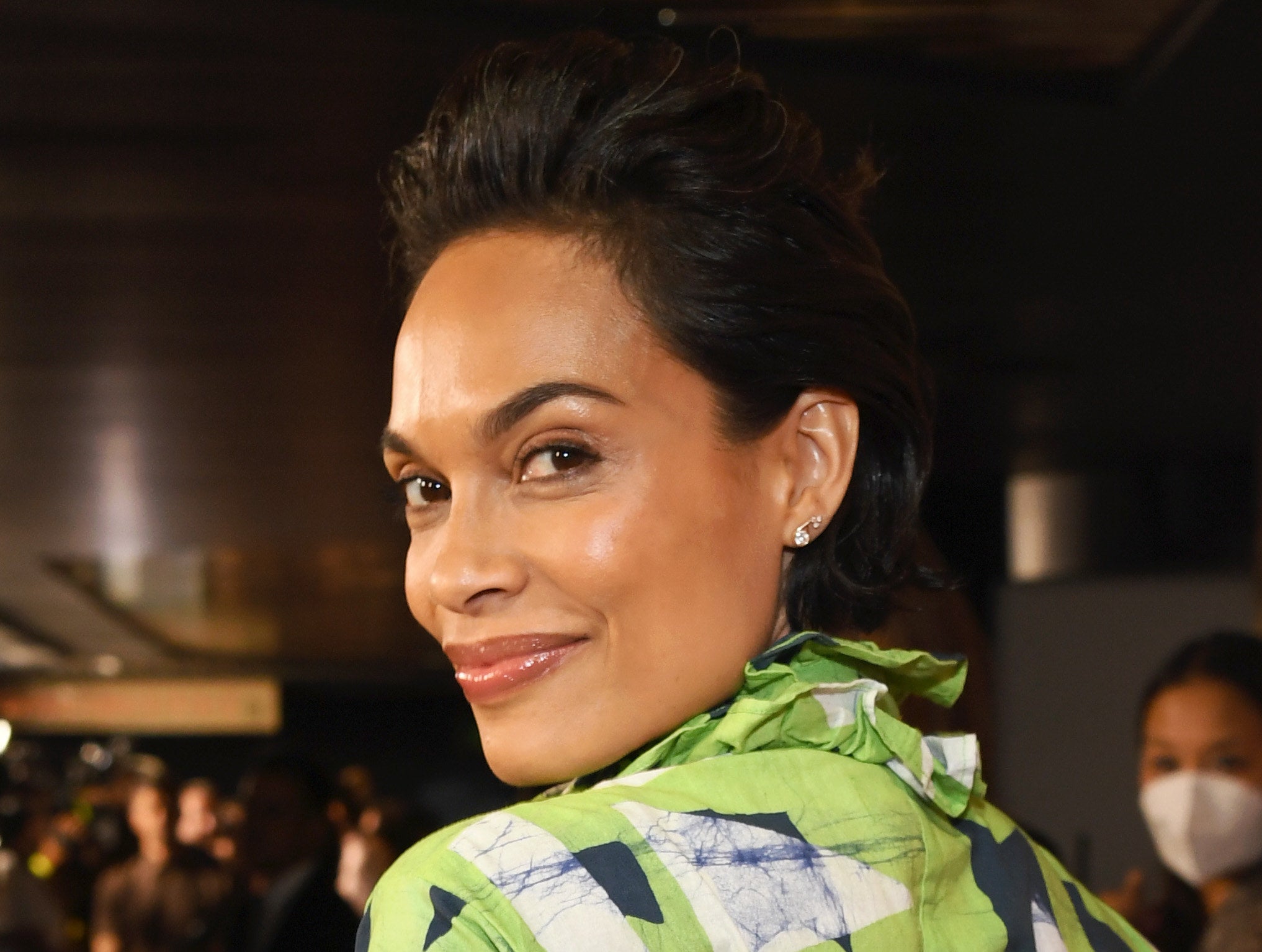 Rosario Dawson attends "Clerks III" Premiere at TCL Chinese 6 Theaters on August 24, 2022 in Los Angeles, California.