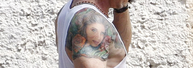 The Before And After Of Sylvester Stallone's Tattoo Of His Wife
