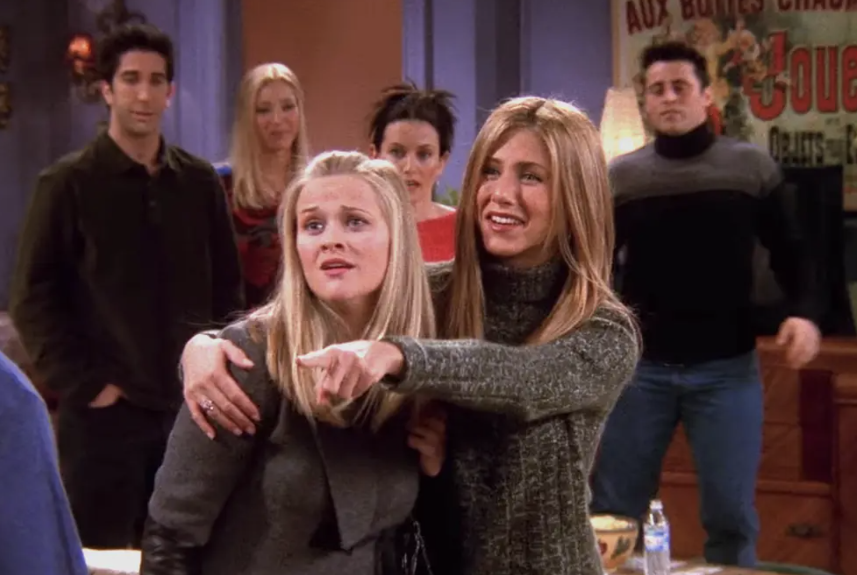 Reese Witherspoon And Jennifer Aniston Reenacted One Of Their Best “Friends” Scenes