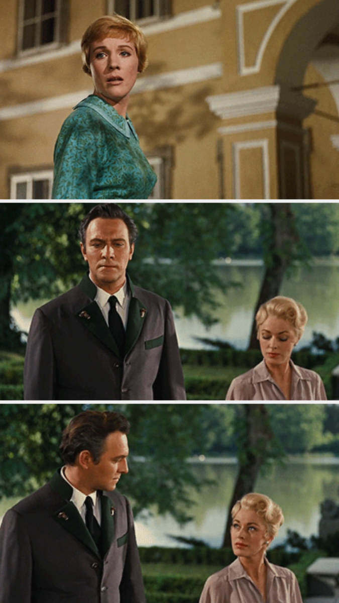 The Baroness, Captain von Trapp, and Maria from &quot;The Sound of Music&quot;