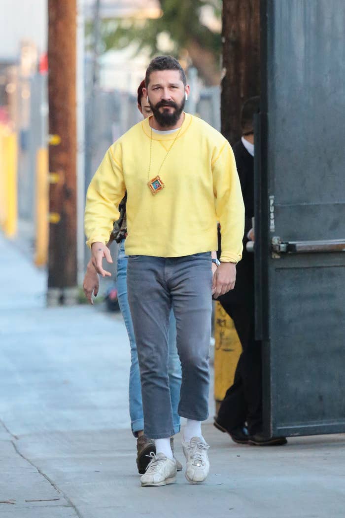 Shia walking down the street