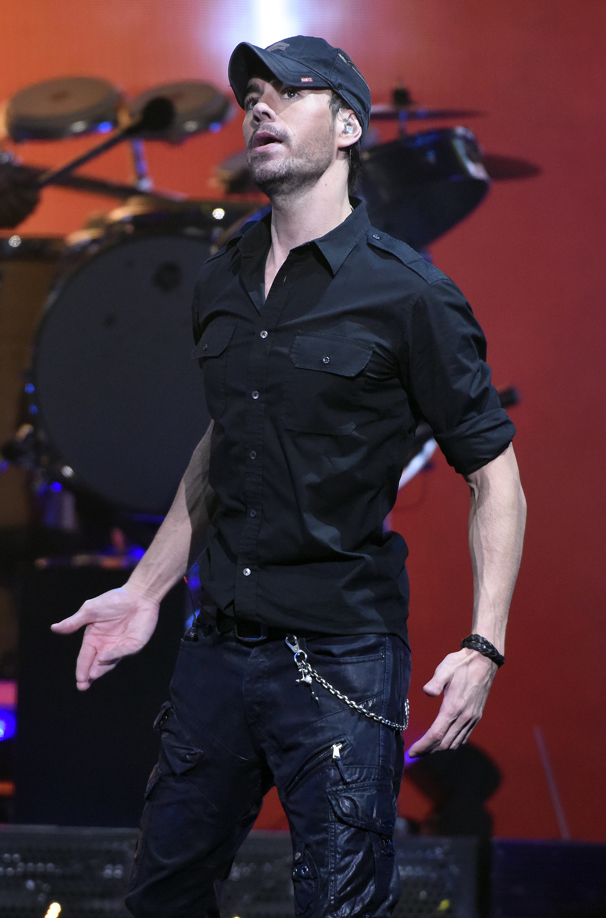 Enrique Iglesias performing on stage