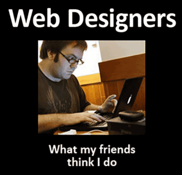 What people think web designers do vs. what they actually do