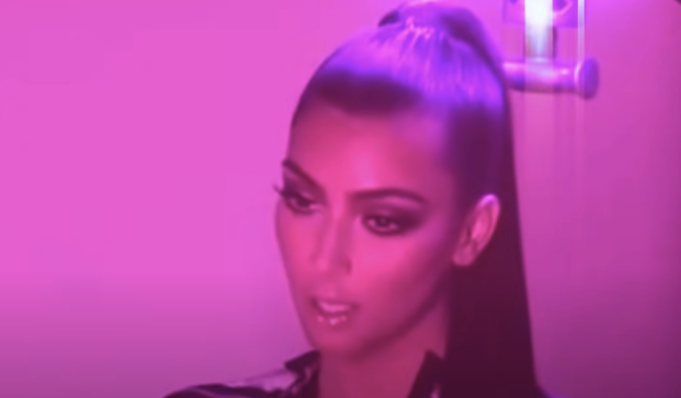 Kim Kardashian singing