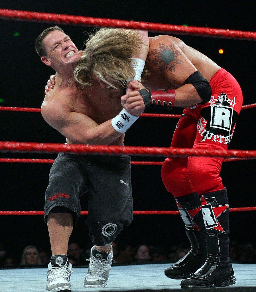 John Cena wrestling someone