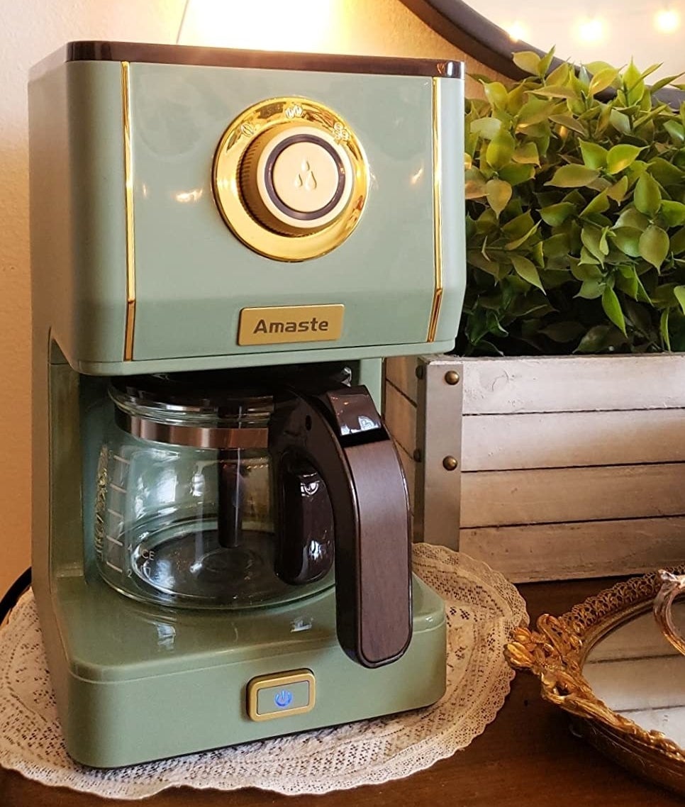 Reviewer image of green coffee maker
