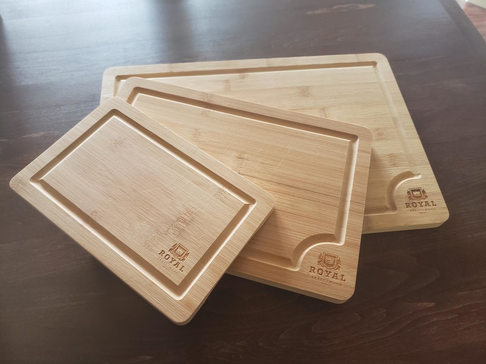 Reviewer image of three cutting boards