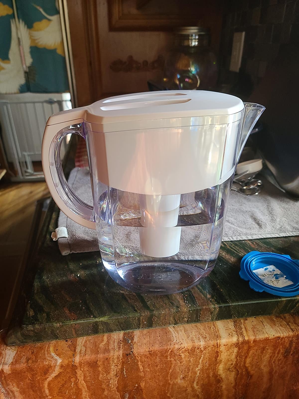 Brita filter with water in it