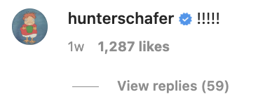 hunter&#x27;s comment