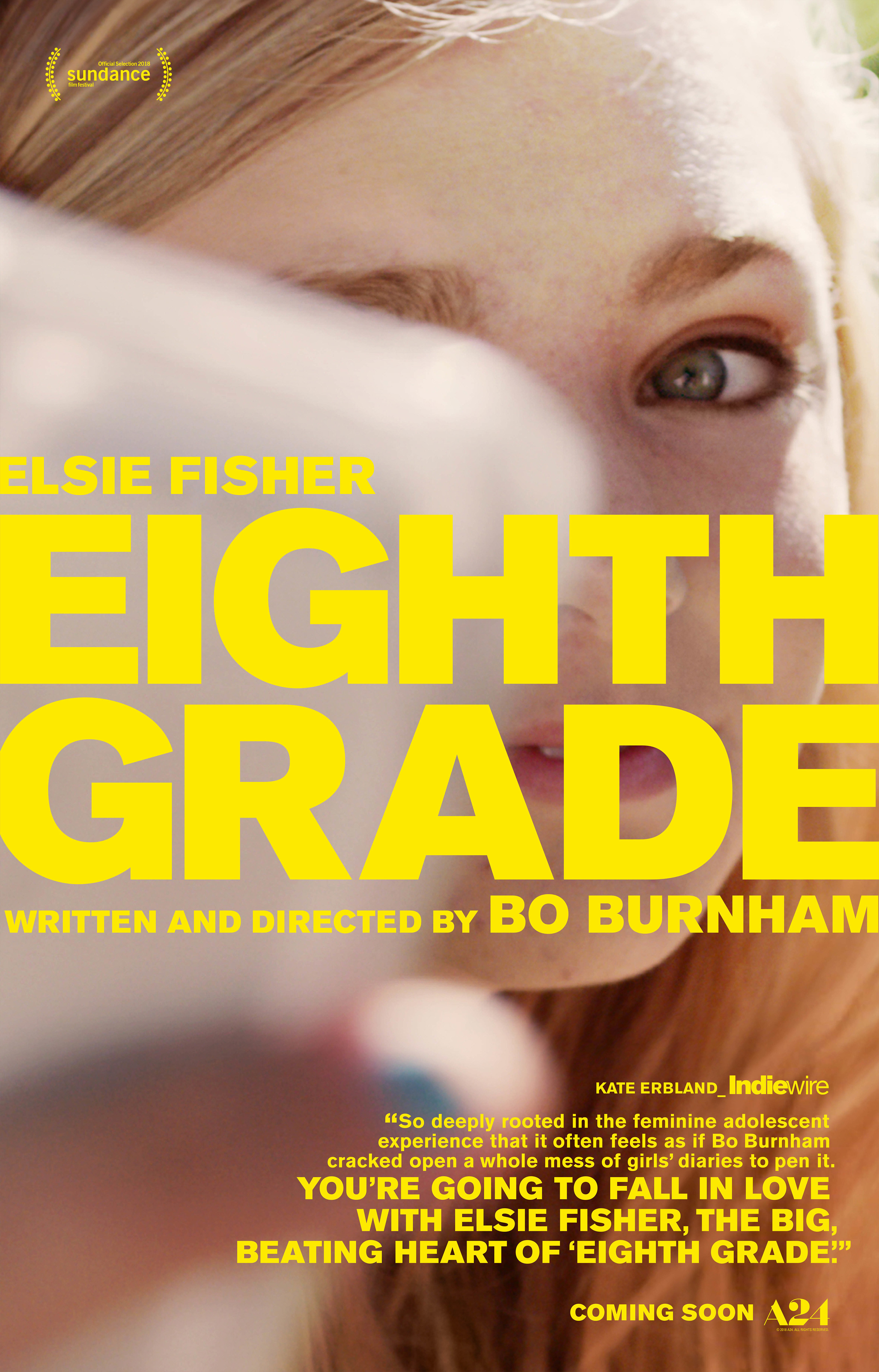 movie poster for &quot;Eighth Grade&quot;