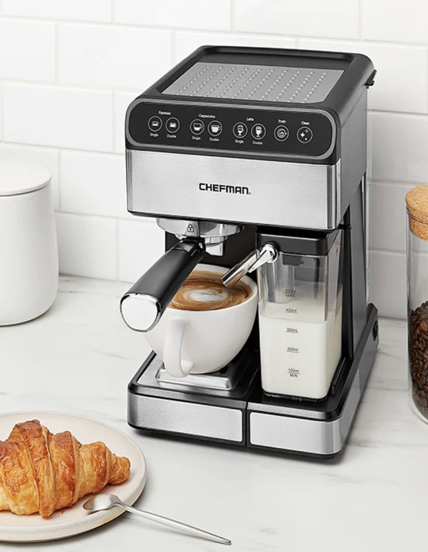 espresso machine on kitchen counter