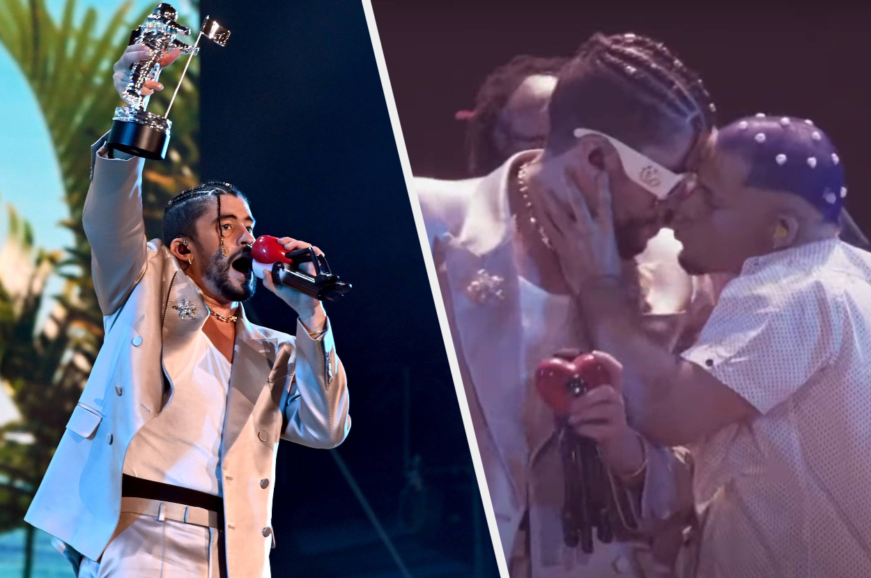 The Male Dancer Bad Bunny Kissed At The VMAs Speaks Out, Calls The  Reggaetonero A 'Mastermind