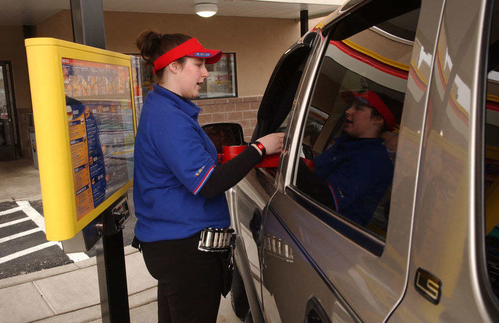 A worker at Sonic