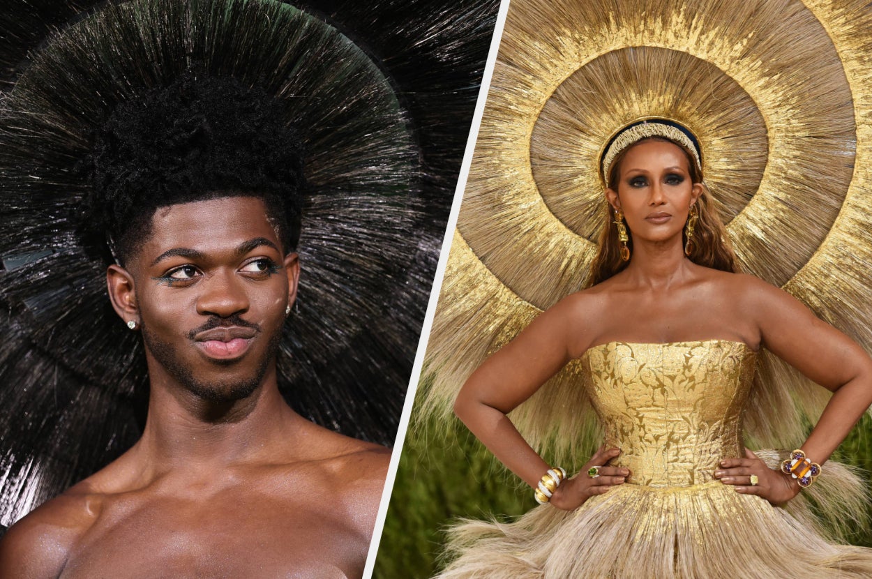 lil nas x gold dress Lil Nas X's Met Gala look was a sly Montero Easter egg