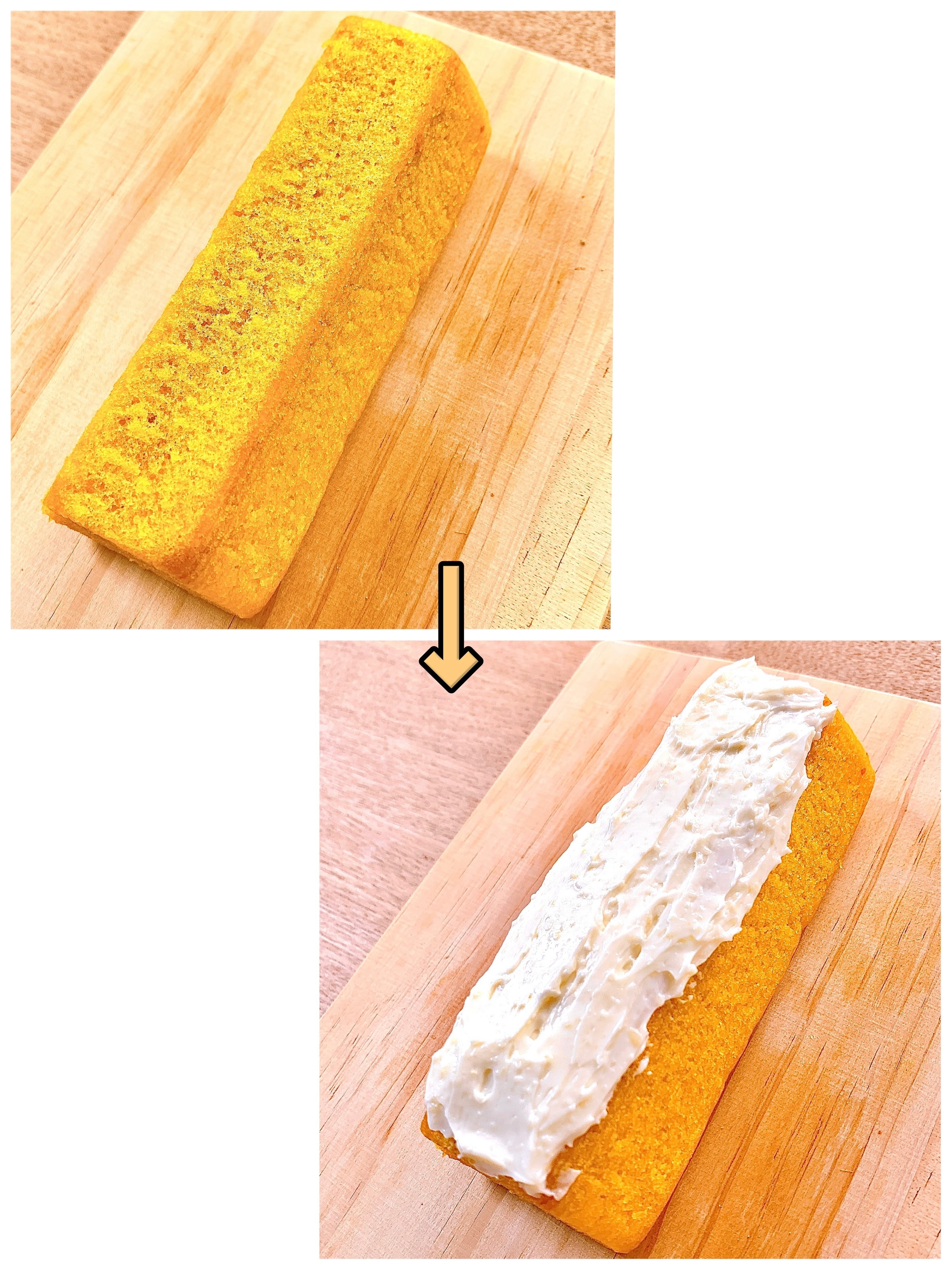 無印良品のオススメのアレンジレシピ「かぼちゃのバウムクリームチーズトースト」
