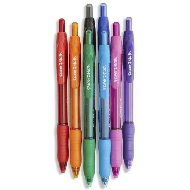 Pens in different colors