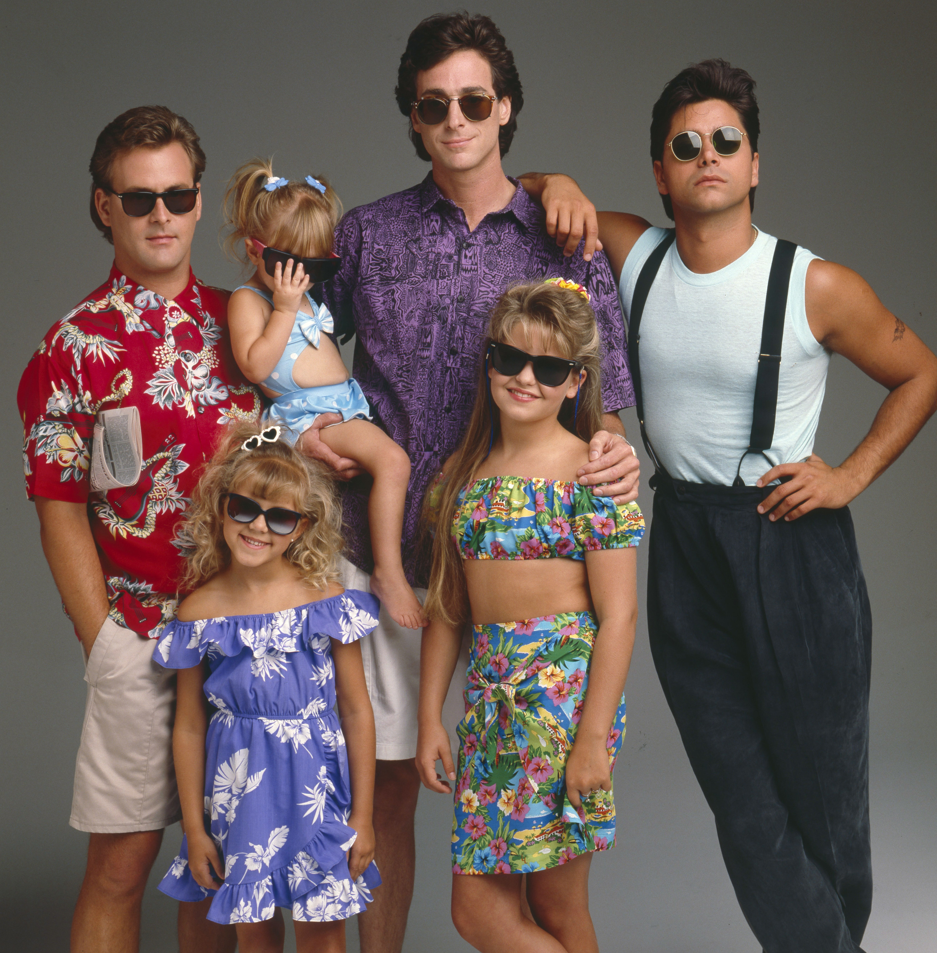 The cast of Full House, including a young Candace Cameron Bure