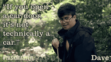 Phil Wang says, If you open a car door, its not technically a car