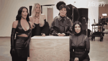 Kim Kardashian saying, Get your effing ass up and work