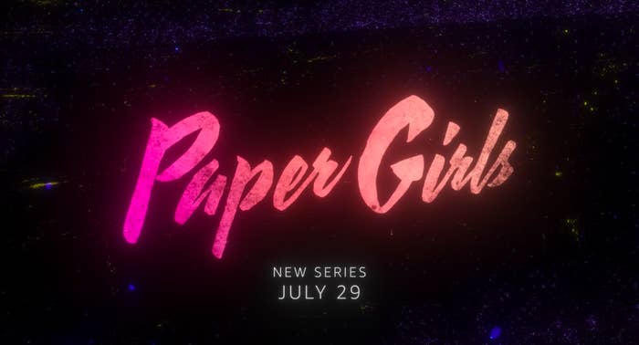 The Paper Girls title screen