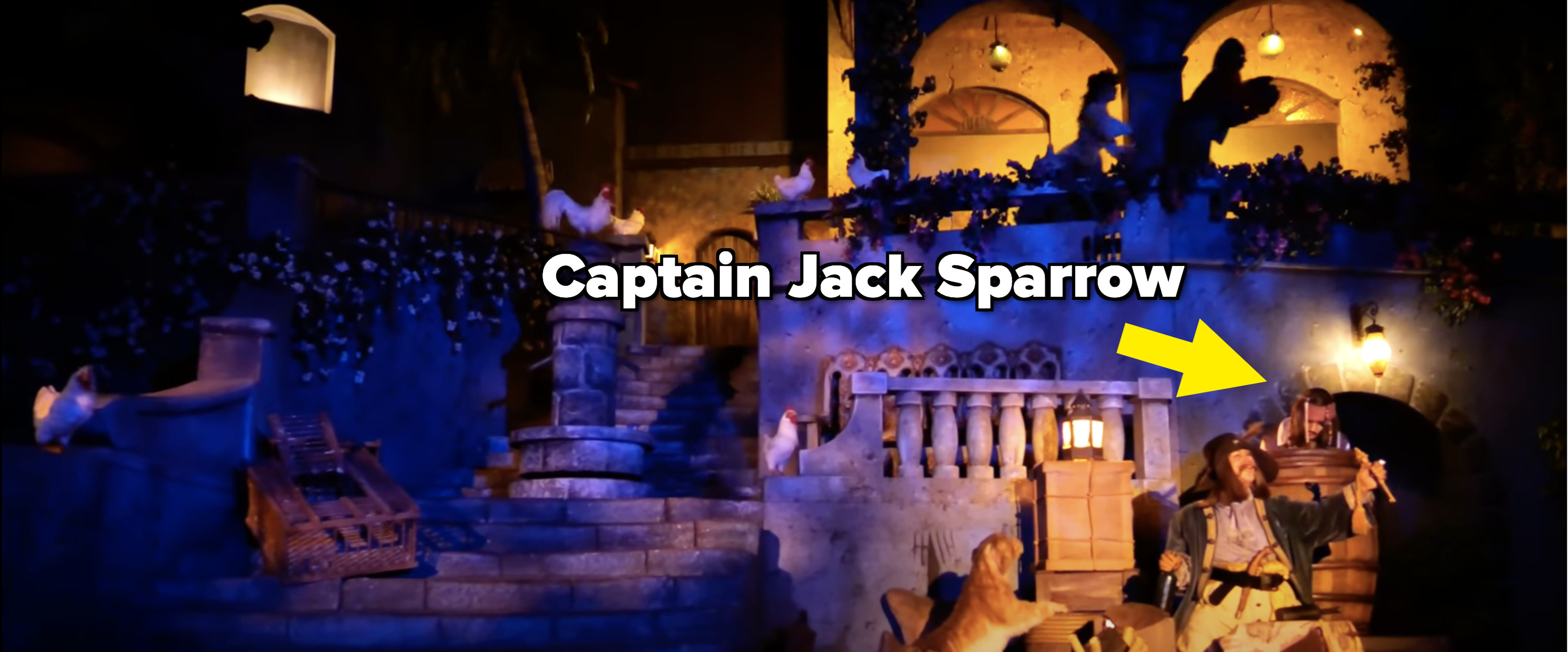 Inside the Pirates of the Caribbean Ride at Magic Kingdom