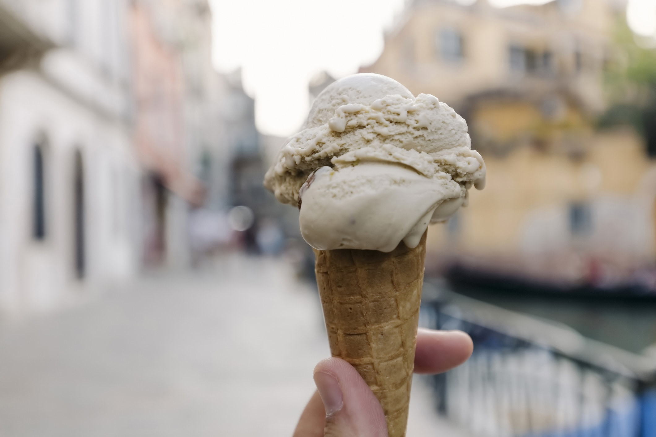 A cone of gelato.
