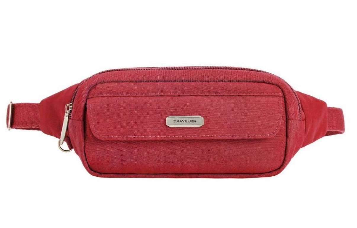 the belt bag in red