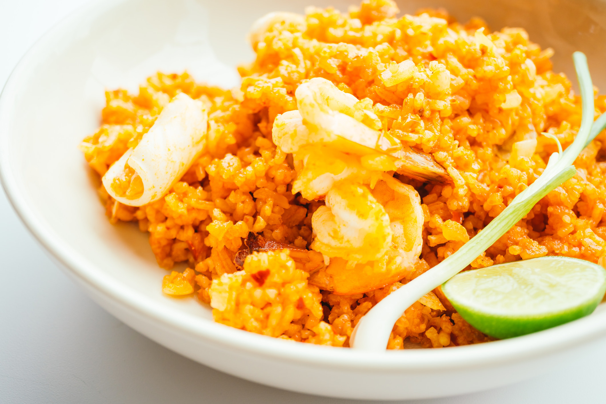 Portuguese-style seafood rice.