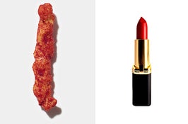 Flamin' hot cheeto and lipstick