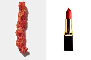 Flamin' hot cheeto and lipstick