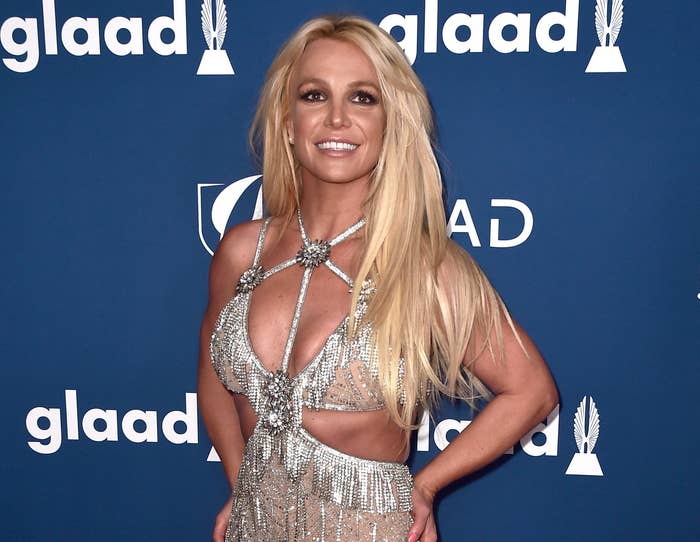 A closeup of Britney