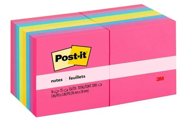 Multi-color Post-it pack