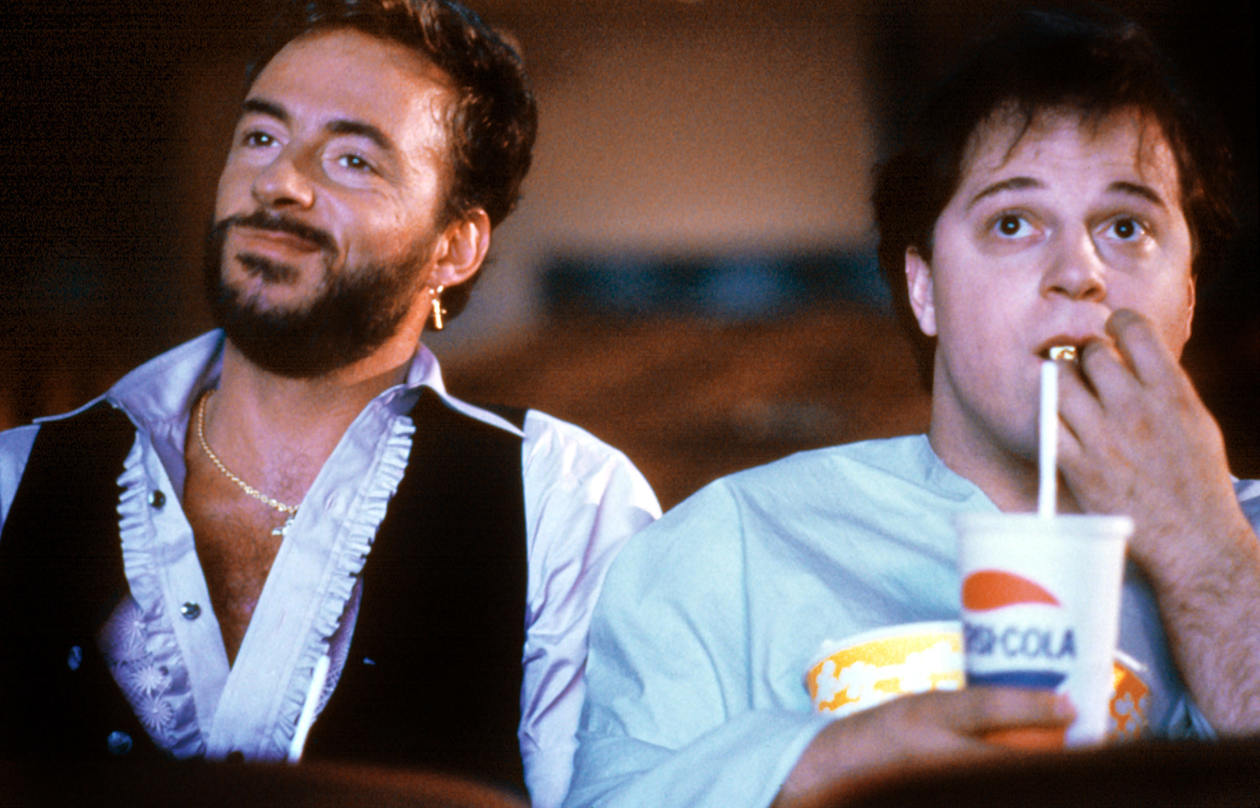 Michael Chiklis as John Belushi watches a movie in &quot;Wired&quot;