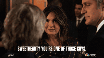 Olivia Benson says, &quot;Sweetheart? You&#x27;re one of those guys&quot;