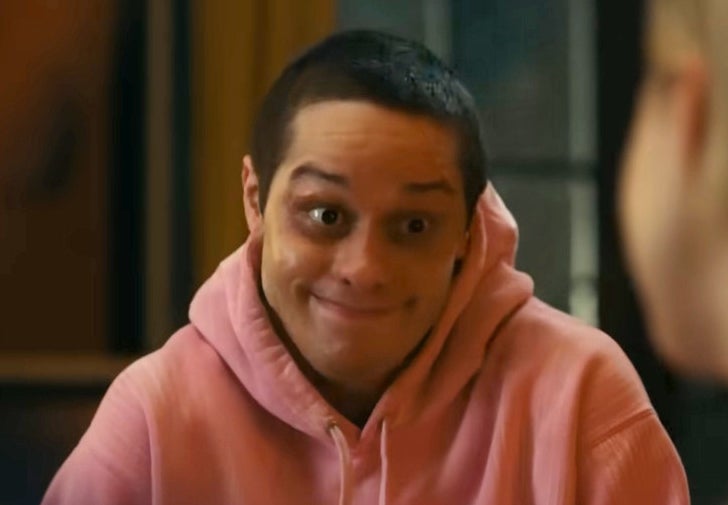 Pete Davidson looking sheepish