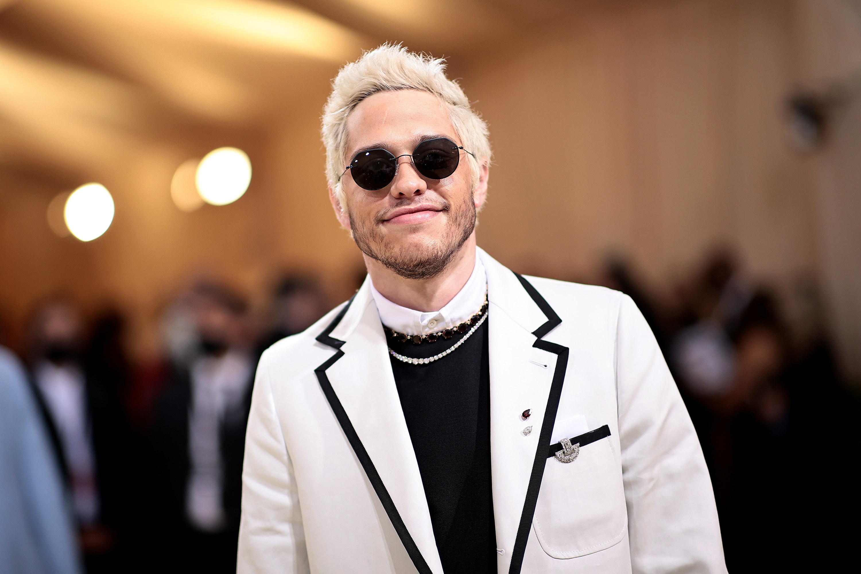 Pete Davidson attends The 2021 Met Gala Celebrating In America: A Lexicon Of Fashion at Metropolitan Museum of Art on September 13, 2021
