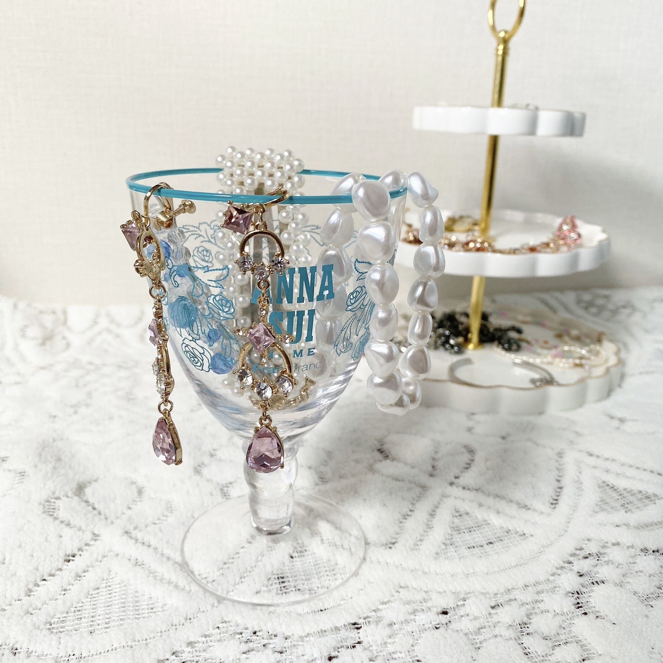 Francfranc（フランフラン）のオススメオシャレアイテム「ANNA SUI ゴブレット ブルー」