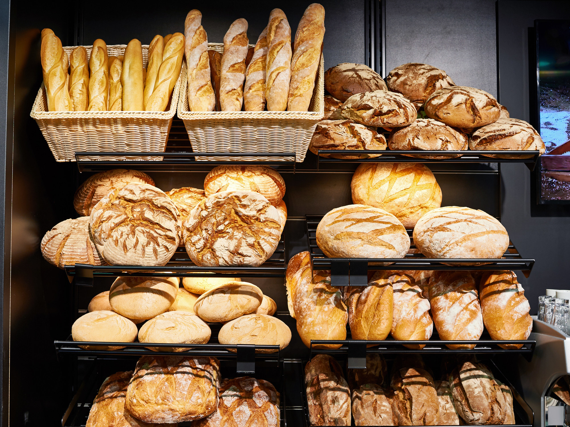 A bread display