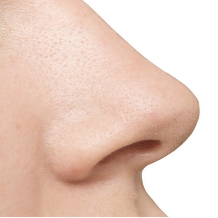a closeup of a nose
