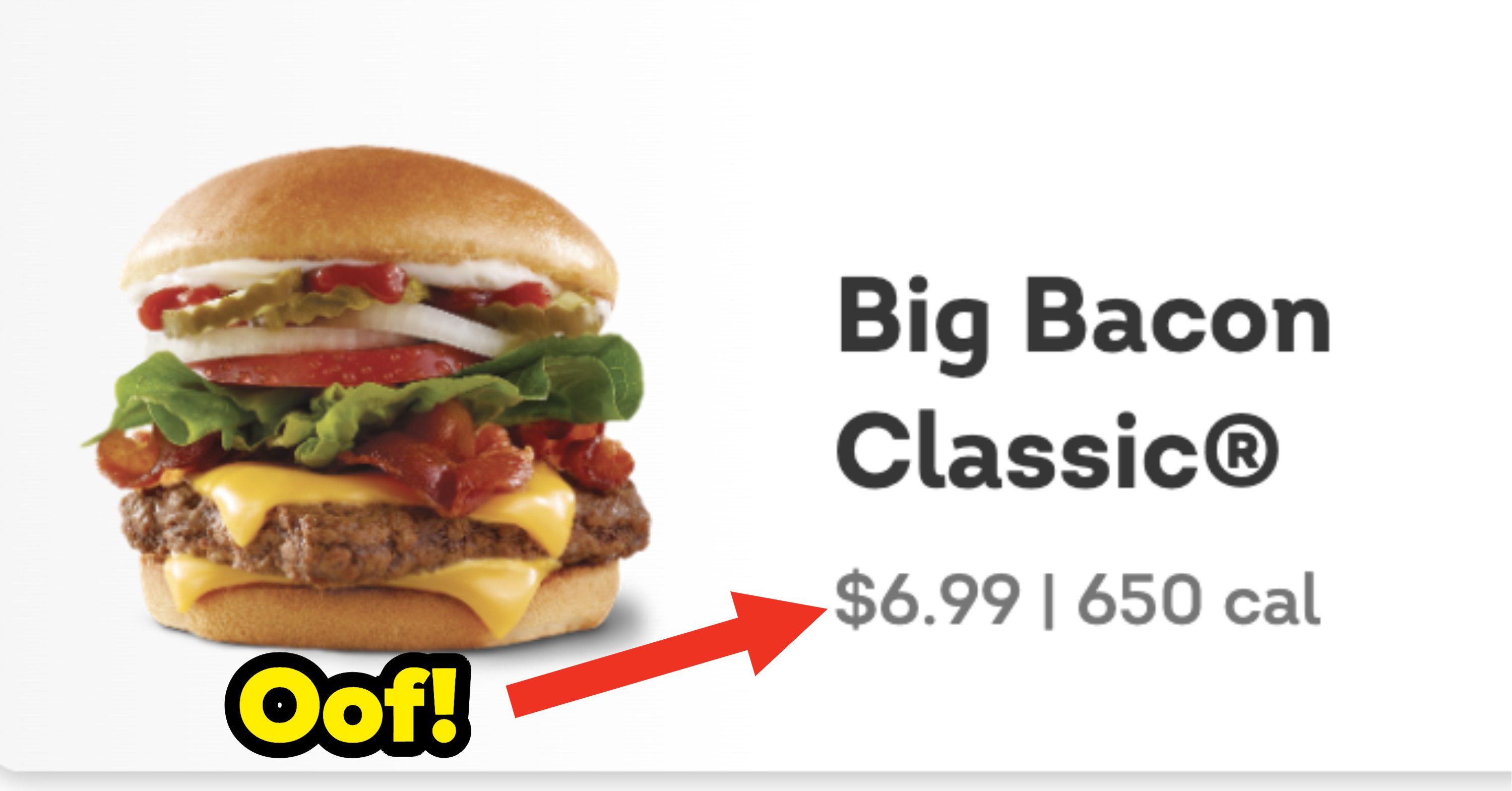 Big Bacon Classic price